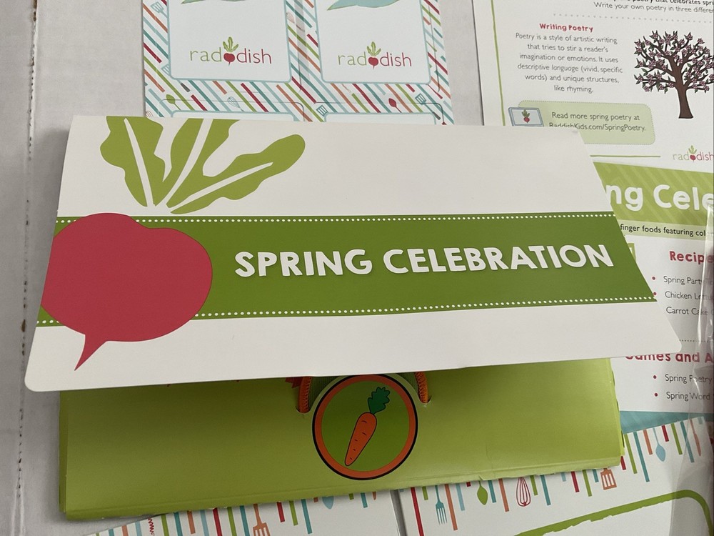 Raddish Kids Cooking Spring Celebration With Scooper Spreader & Patch