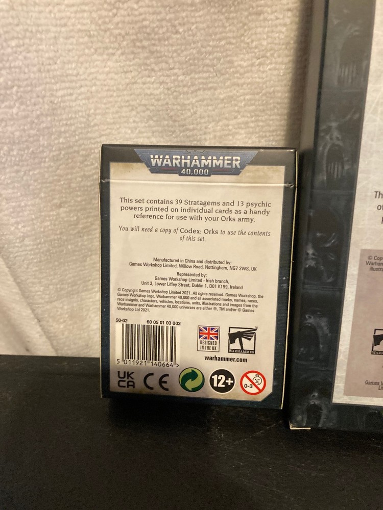 Warhammer 40,000 Datasheet Cards & Datacards - Orks 40K by Games Workshop