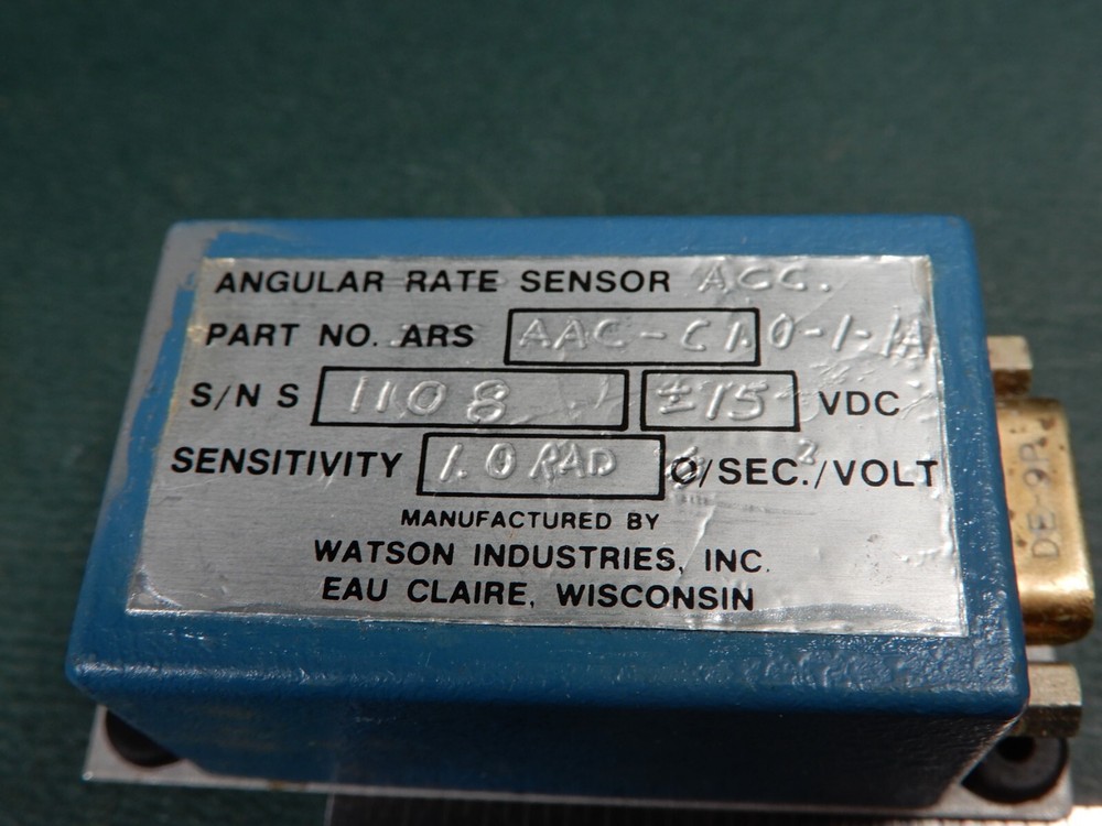Watson Industries Angular Rate Sensors Three Different Shown Parts Only