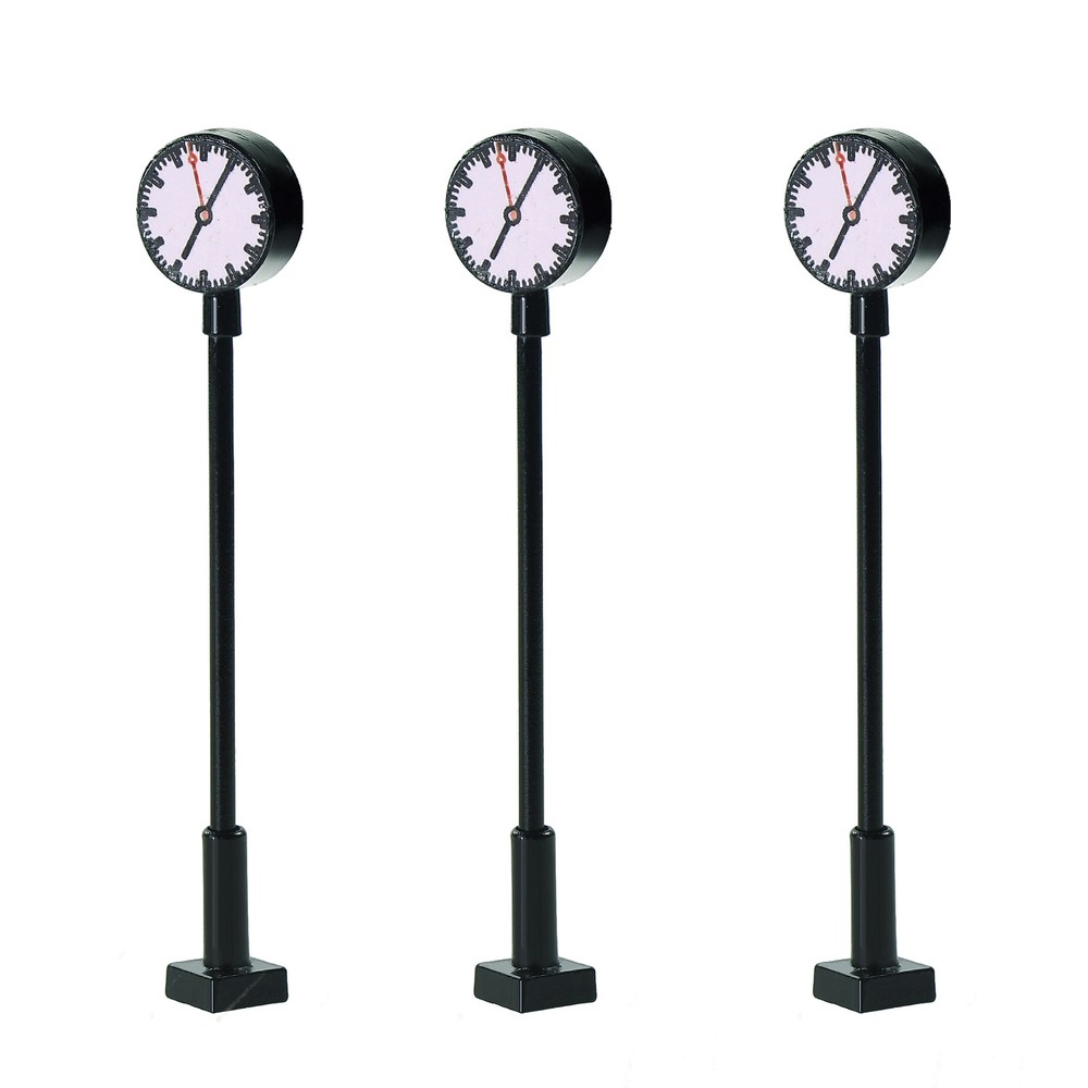 3pcs Model Railway N Scale Lights 1:160 Platform Clock Lamp Layout LQS62N