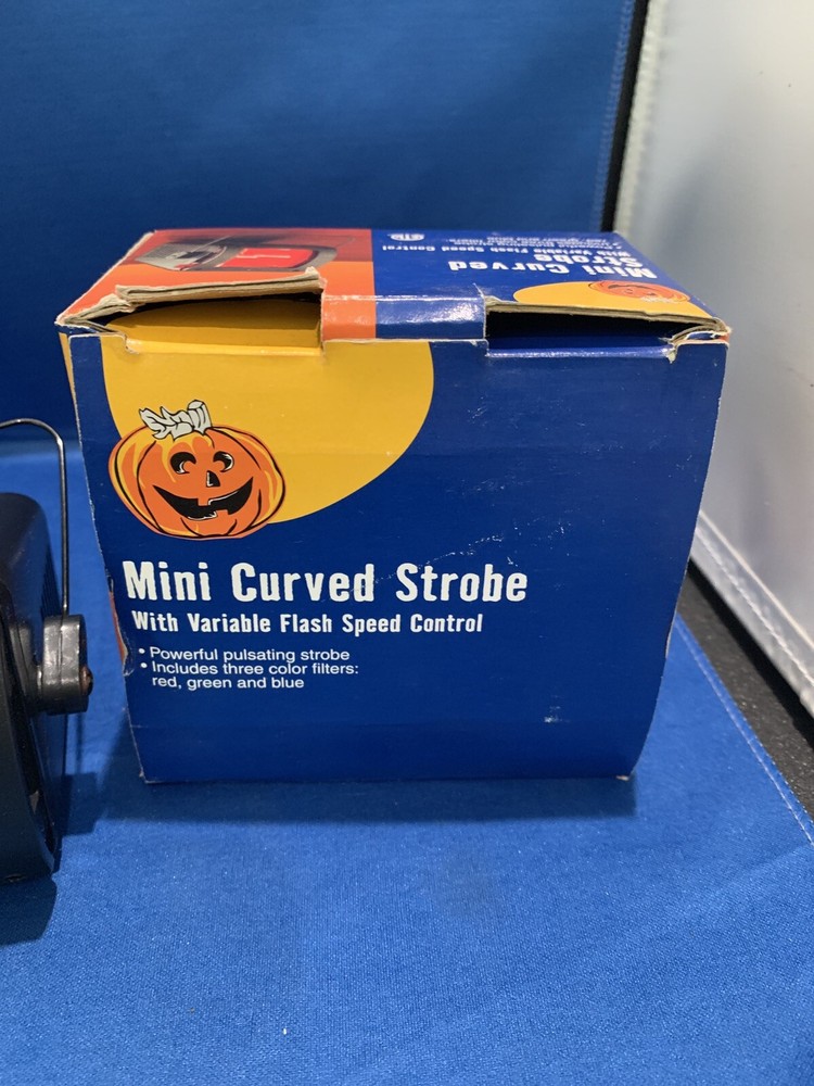 Mini Curved Strobe Light 1200-x Dance Party Halloween Variable Speed Control