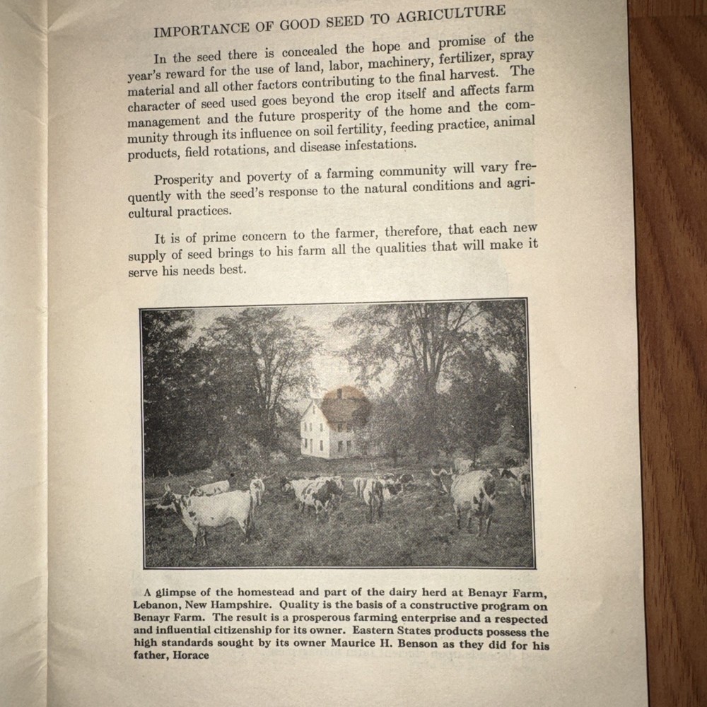 1929 Eastern States Know-Origin, Adapted Certi-Seed Book
