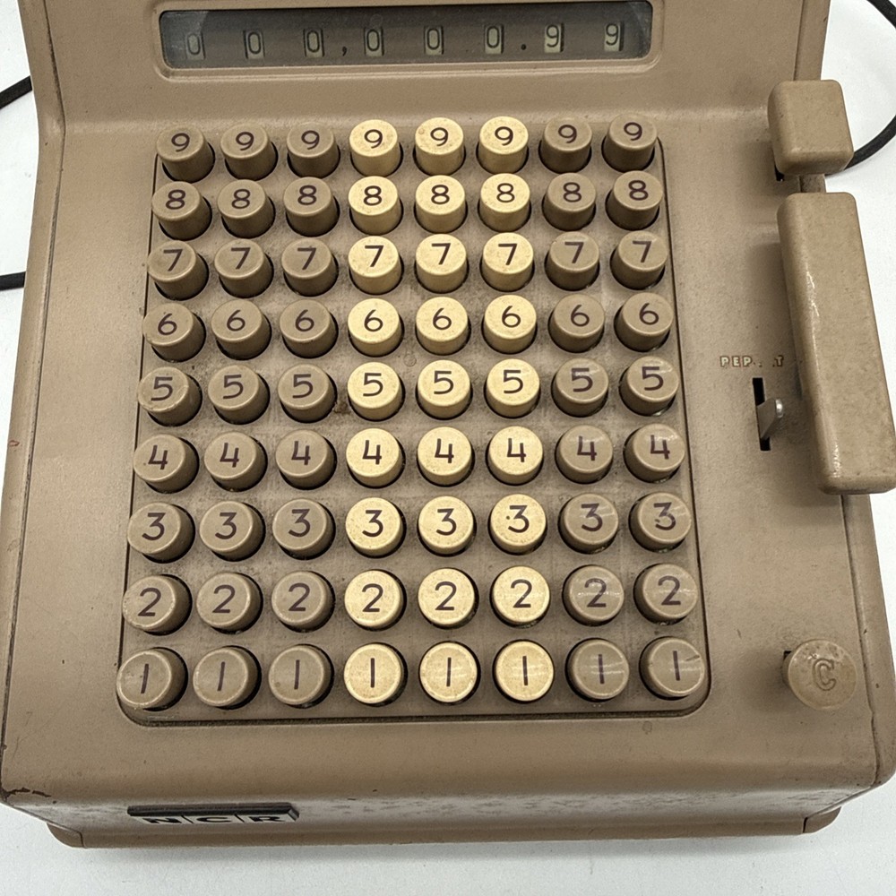 Vintage NCR Adding Machine Untested For Parts Only