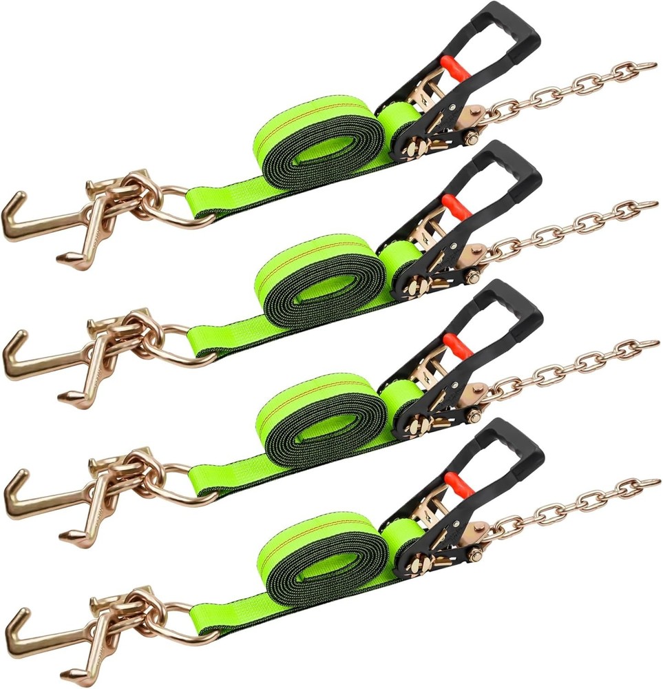 Heavy Duty Ratchet Straps Tie Down 4 Pack
