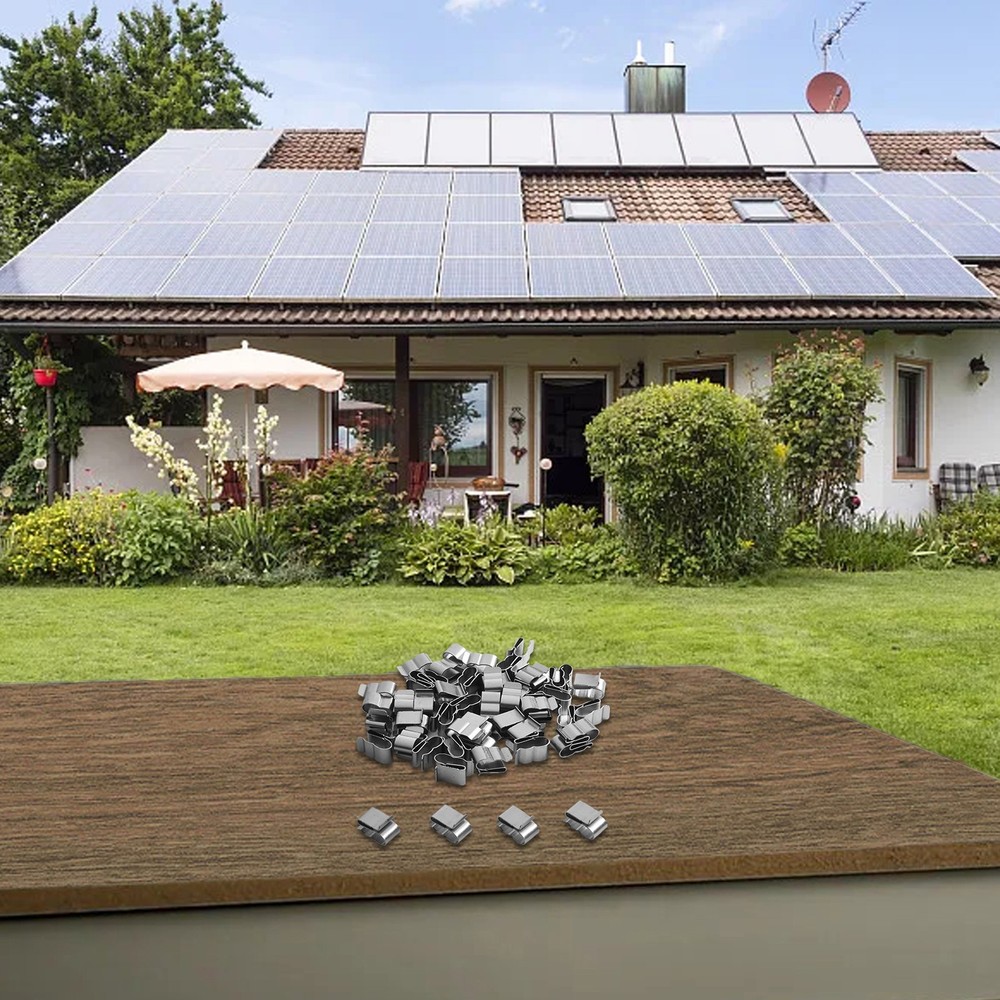 Solar Panel Clips Double Wire Clips Wide Applications No Tools Required