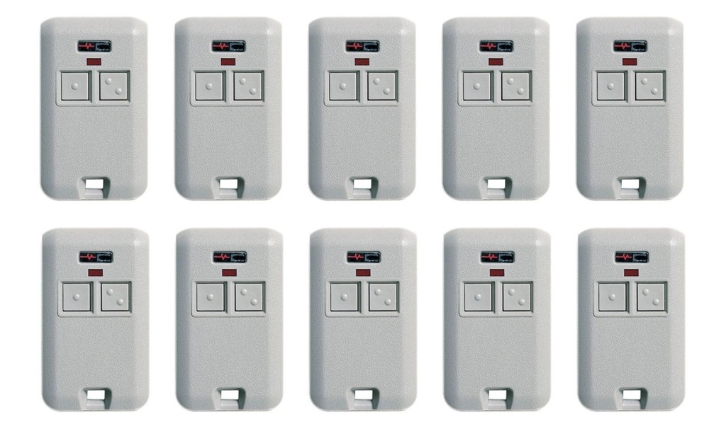 MCS308301  Gate/Garage 2-Button Remote Multicode 300MHz 10 Switch 10-PACK