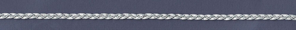 5 Yards 1/8" Silver Braid Trim 10116
