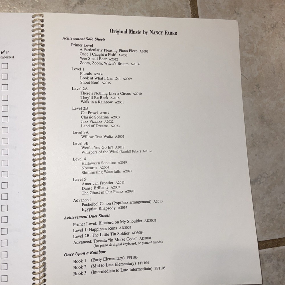 Piano Adventures Practicetime Assignment Book