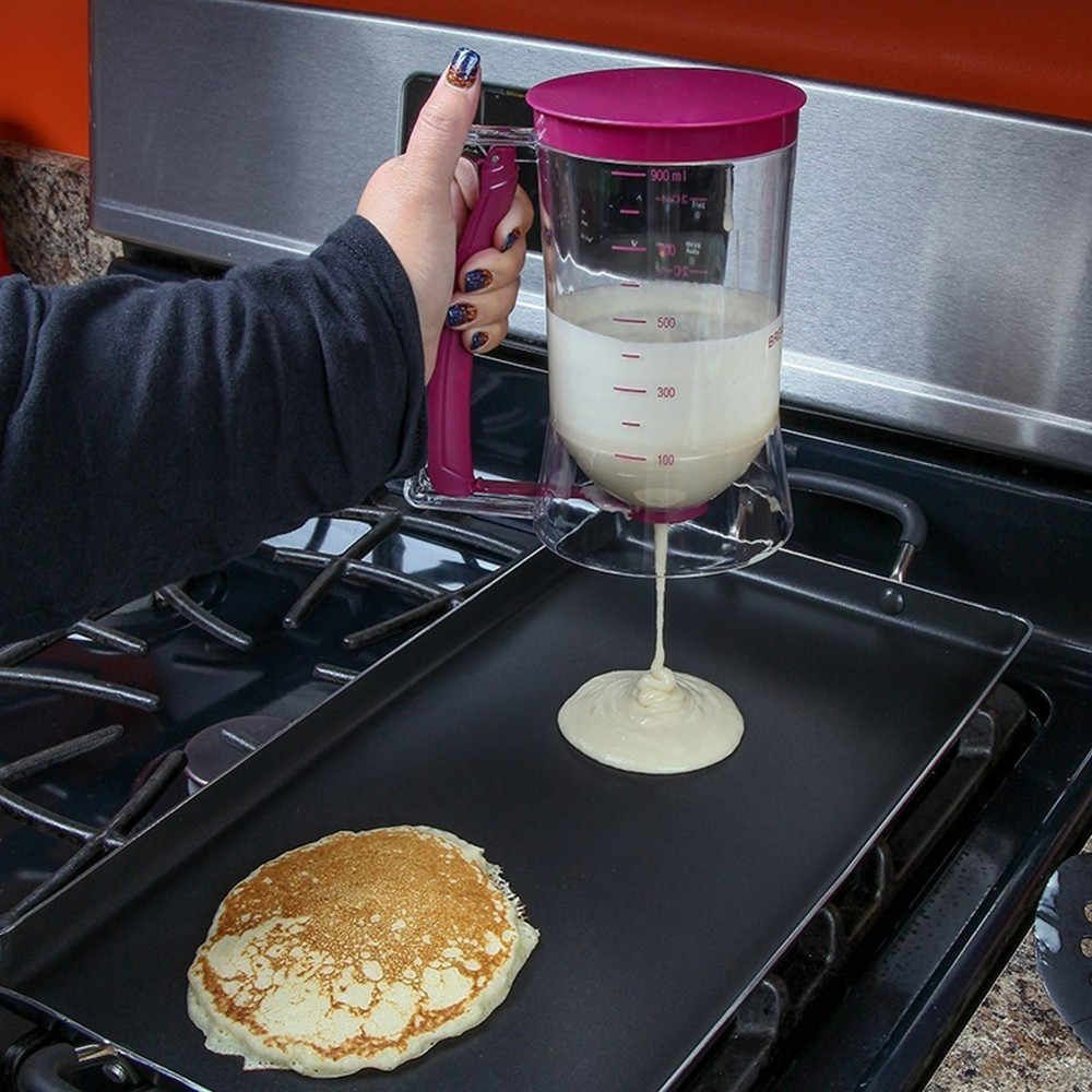 Pancake Batter Dispenser Cupcake Pancake Kitchen Measuring Baking Tools 900ml