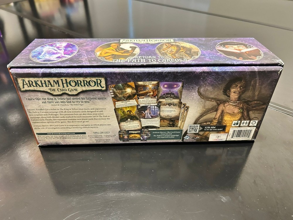 Arkham Horror Card The Card game. Return to... Boxes Only