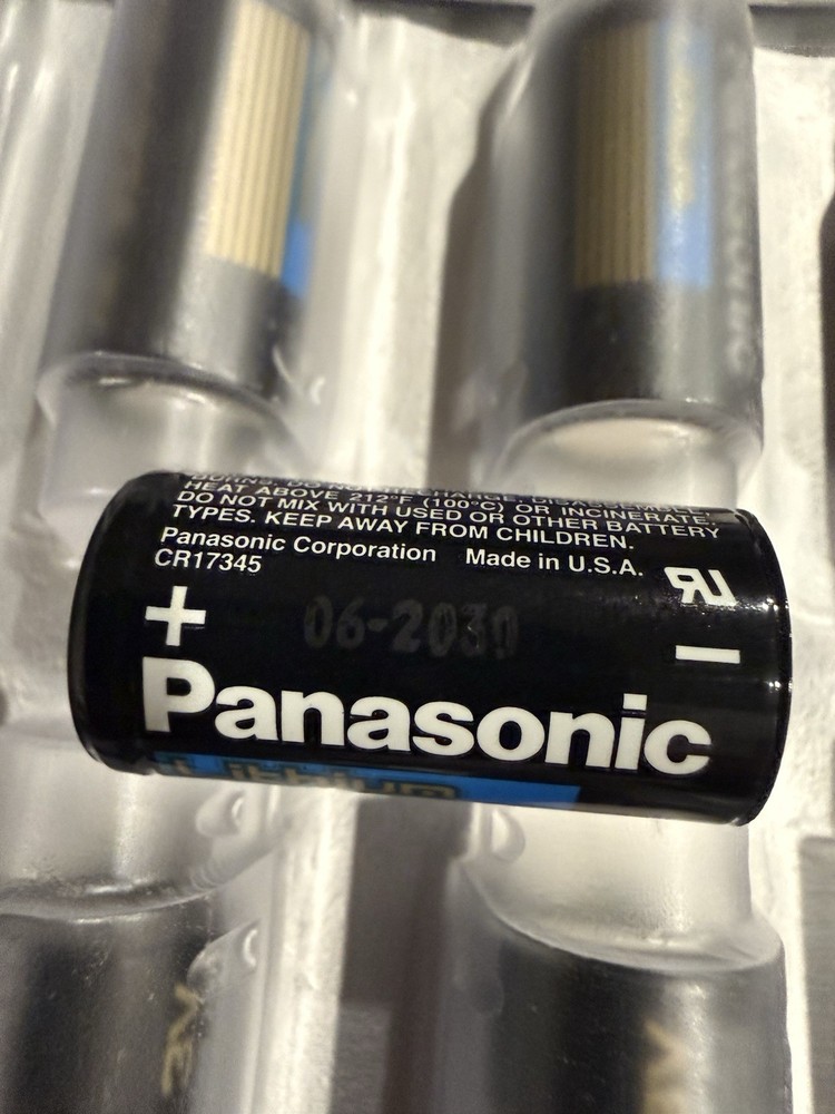 Panasonic CR123A Lithium Battery 24 Pack Exp 06-2030