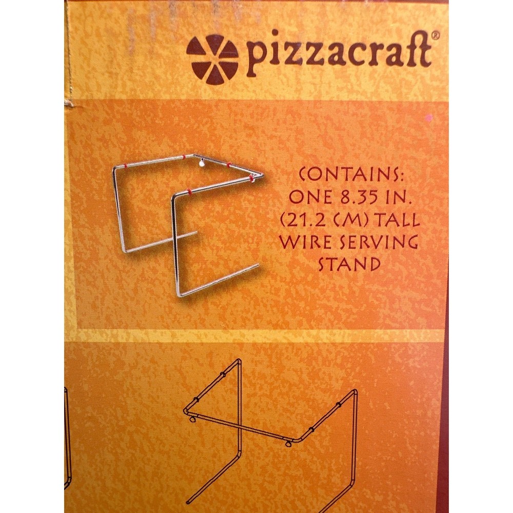 8" x 8" Restaurant Style Pizza Serving Stand - NIB