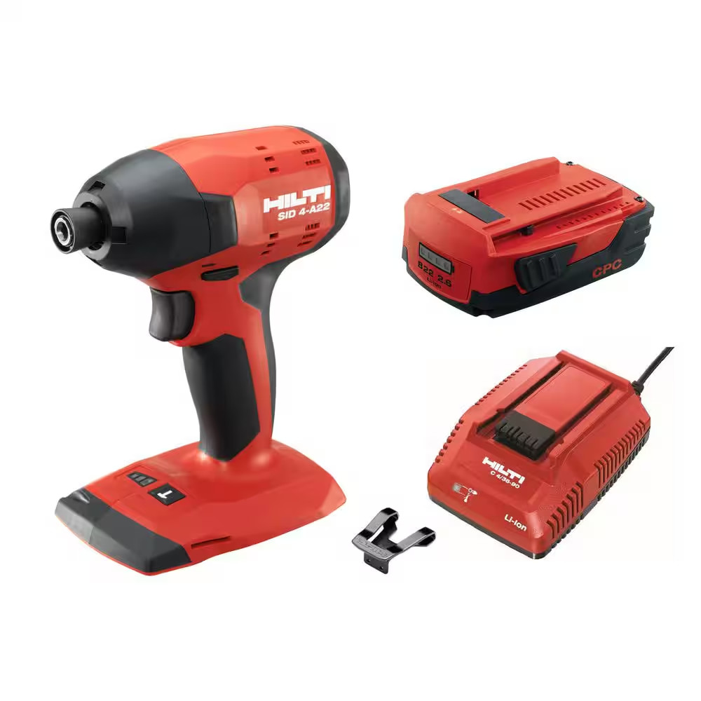 22-Volt Lithium-Ion 1/4 In. Hex Cordless Brushless SID 4 Compact Impact Driver w