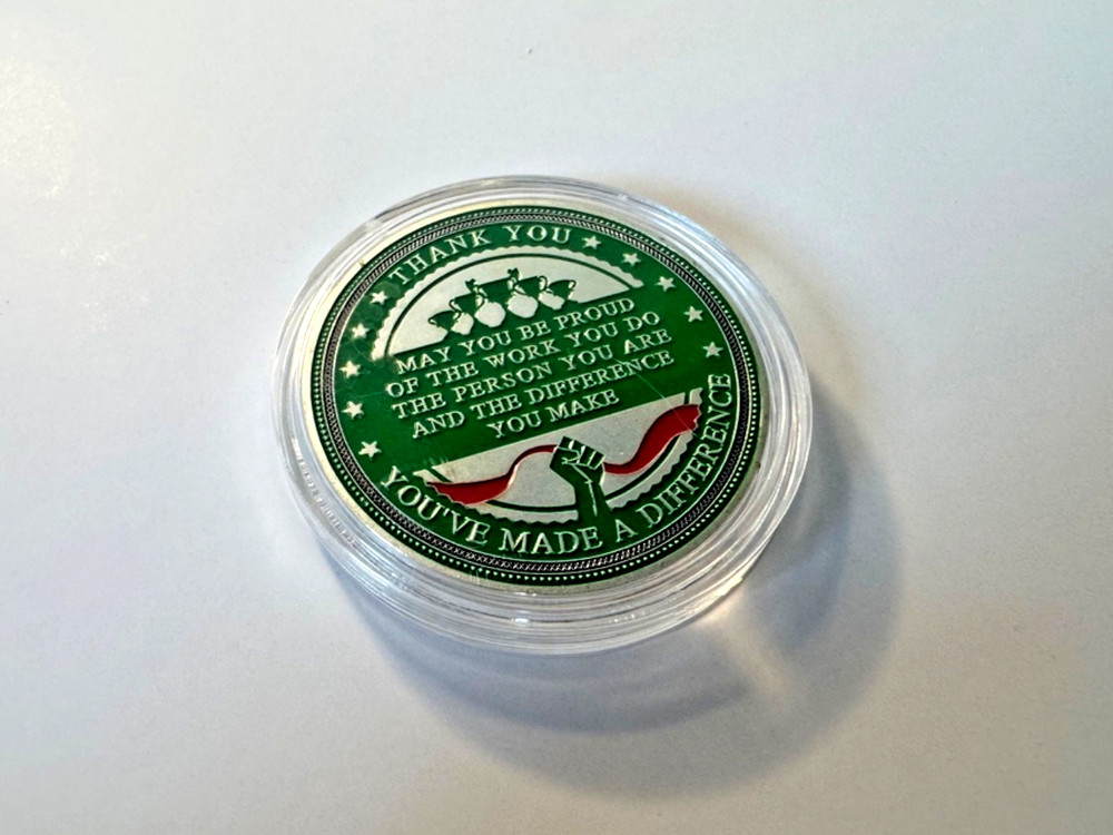 You've Made A Difference Mastery And Skill Silver Tone Challenge Coin