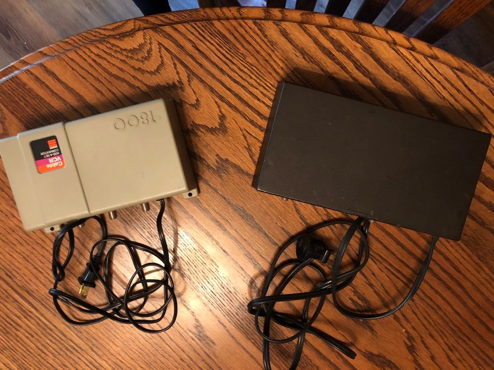 Rare, 2 Vintage Cable TV Boxes