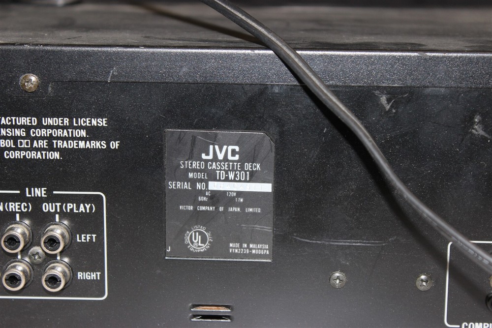 JVC TD-W301 Stereo Double Cassette Deck