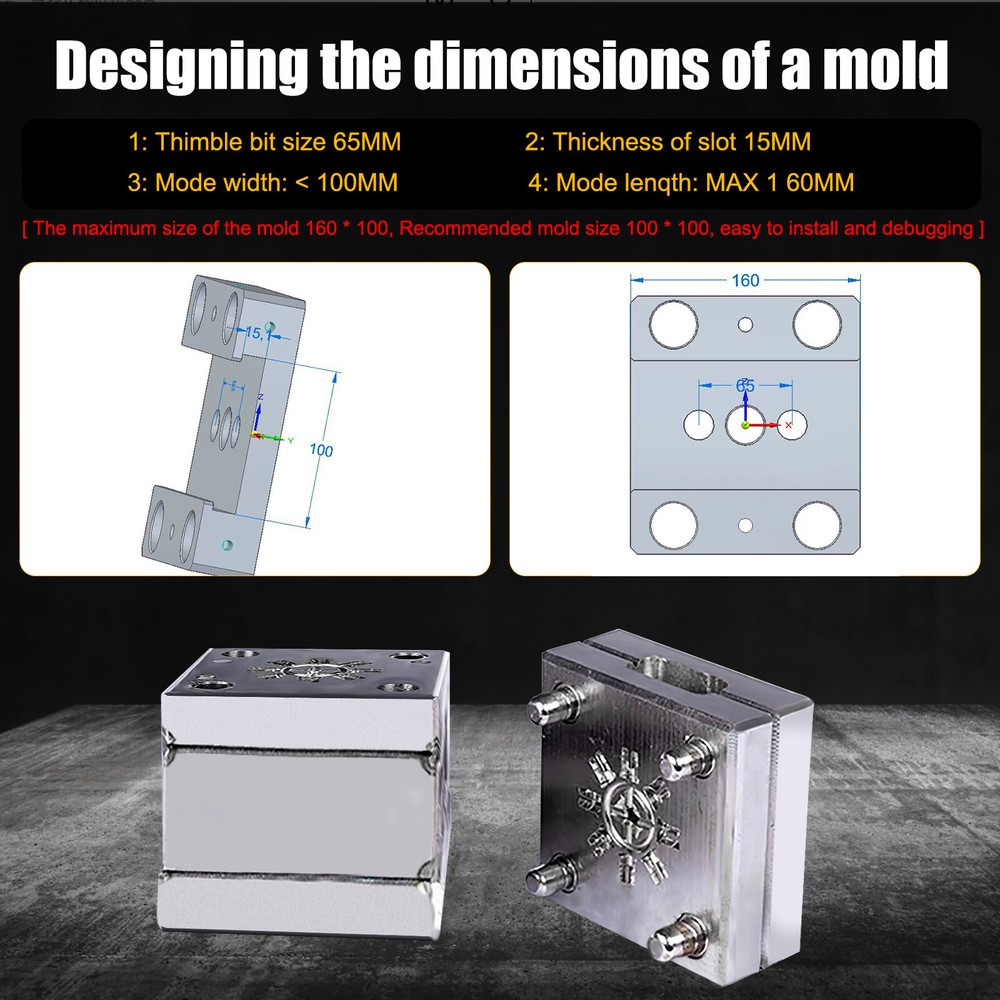 1500W Mini Desktop Injection Molding Machine For PP PC ABS Plastic Mold Machine