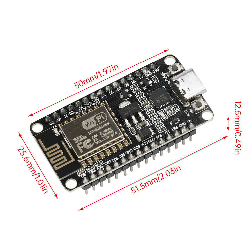 Type-C FT232/CP2102 ESP8266 WiFi NodeMCU Lua V3 Development Board ESP-12E Module