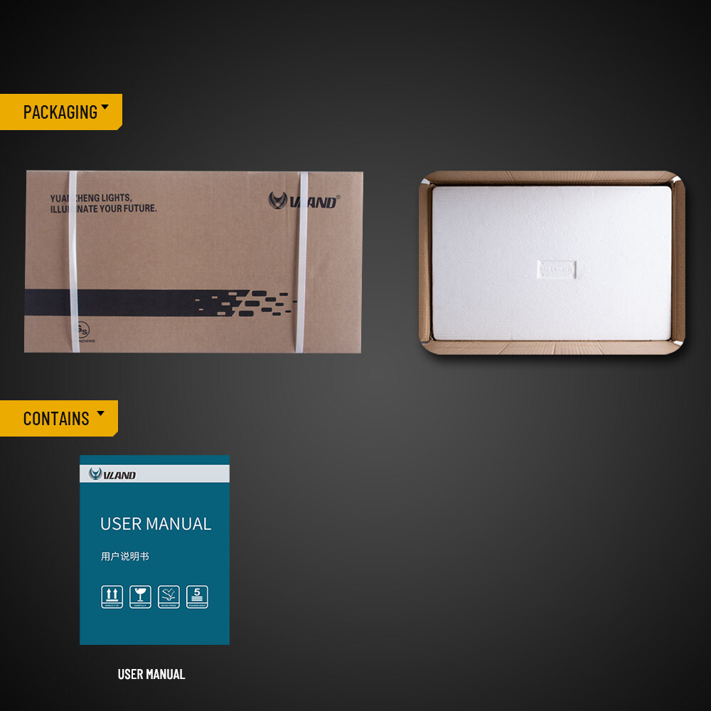 VLAND For Dodge Challenger SXT RT SRT 2008-2014 Projector Headlights Assembly