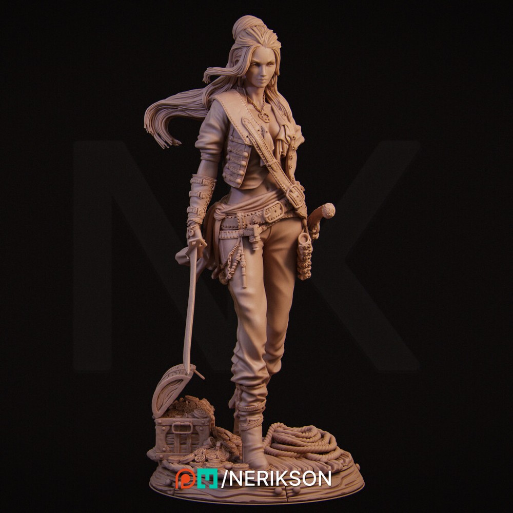 Mariana the Pirate | 3D Printed Figure | DnD | Pathfinder | Wargaming