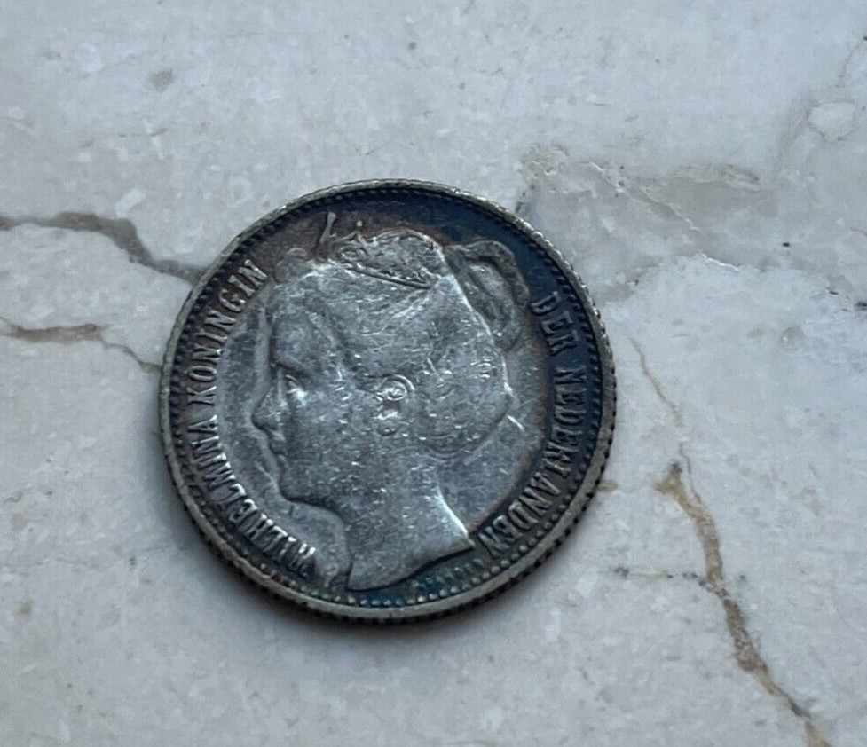 1898 Netherlands 1/2 Half Gulden - Old Cleaning