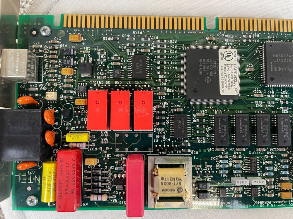 Vintage Intel SatisFAXtion Modem PCFM6401 Rockwell