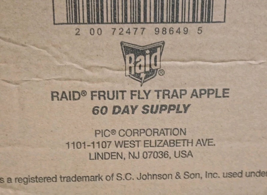 Lot Of 6 RAID FFTA-RAID Apple Fruit Fly Traps