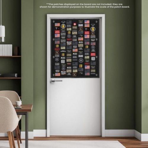 Tactical Patch Board (40" X 28") | Morale Patch Hanging Wall Panel Display Holde