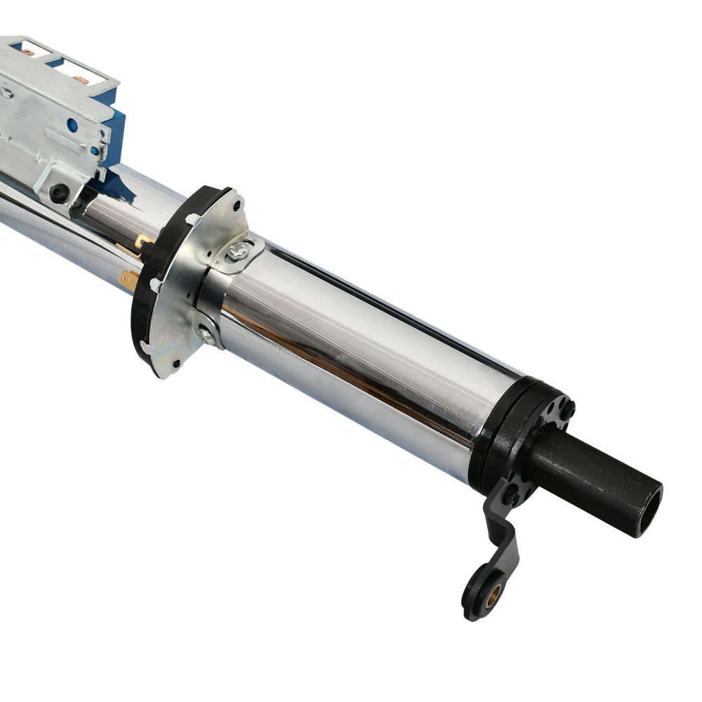 30" Chrome GM Tilt Automatic Shift Steering Column w/Ignition Key & Adapter