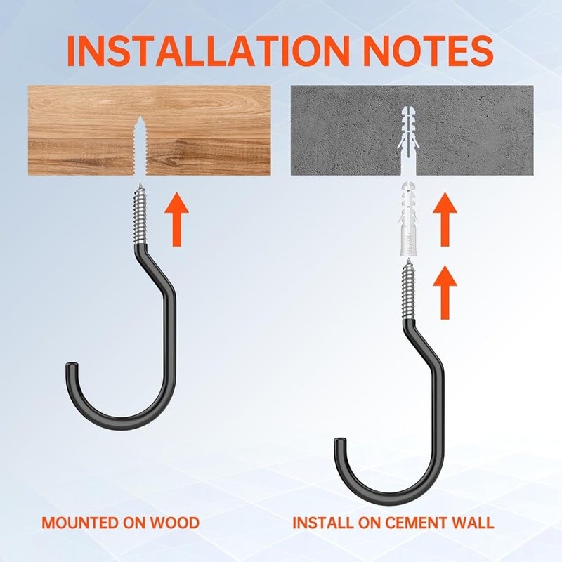 Heavy Duty Bicycle Hooks Wall Ceiling Mount 100lbs Capacity Rust Resistant New