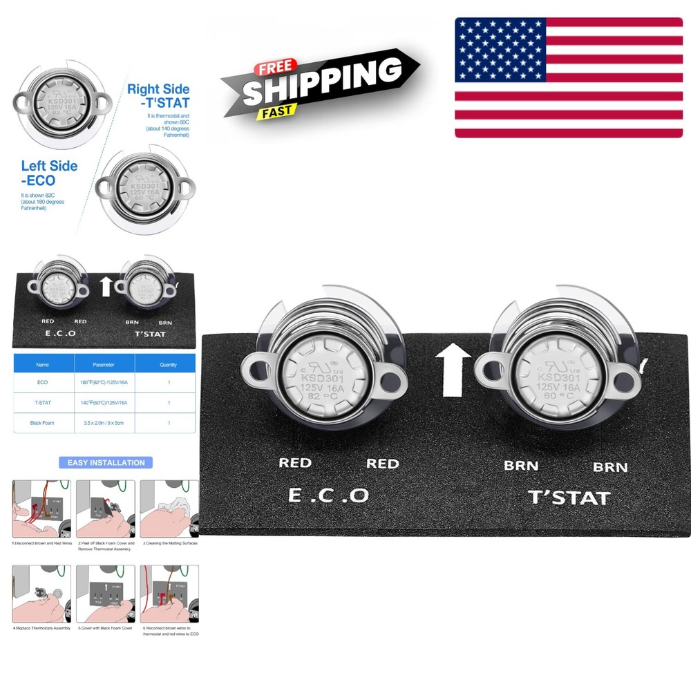 Atwood Compatible Water Heater Thermostat Kit - Safe Emergency Cutoff Assembly