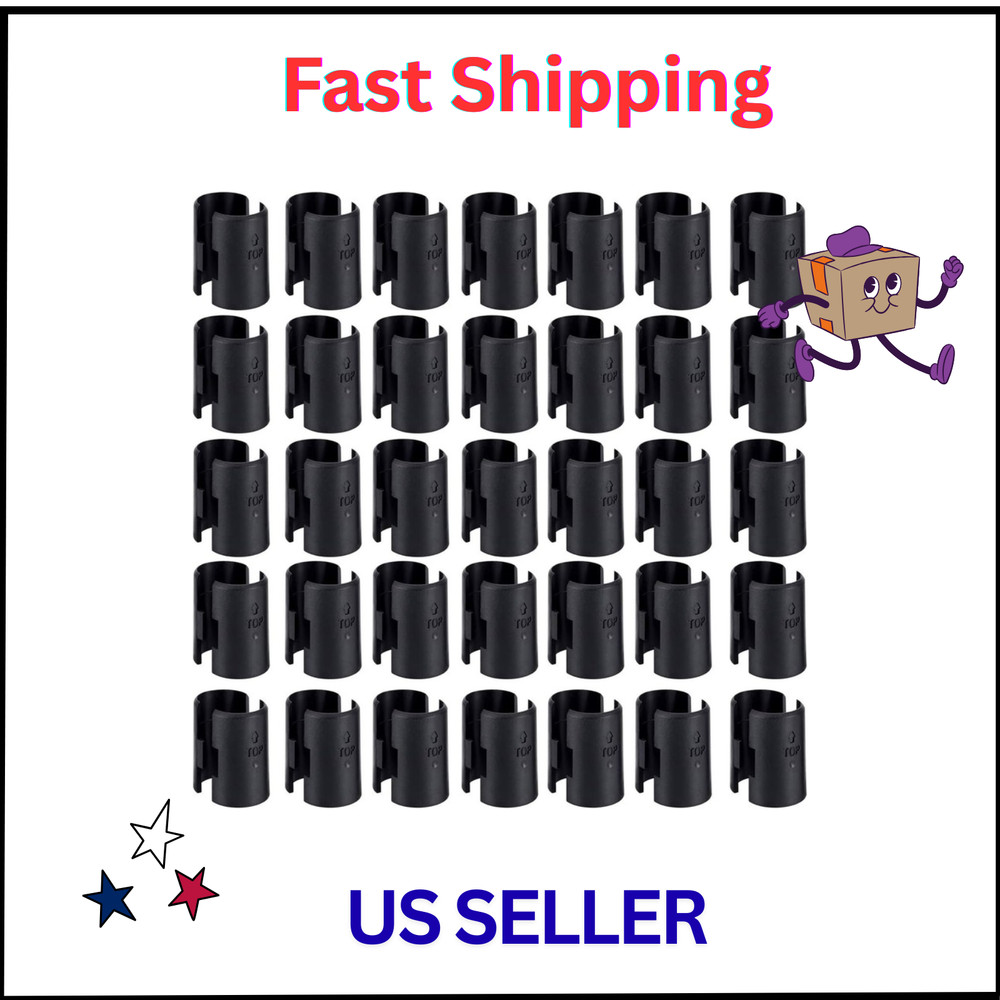 50 Pack Wire Shelf Clips for 1" Post Shelving - Secure Your Storage!