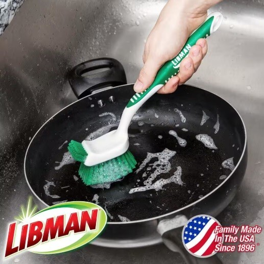 Libman Big Job Kitchen Dishwashing Scrub Brush (2-Pack)