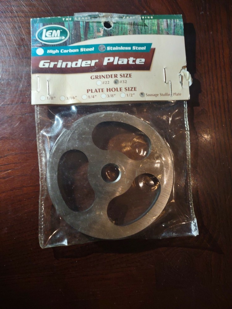LEM Grinder Plate #32 Sausage Stuffing Plate