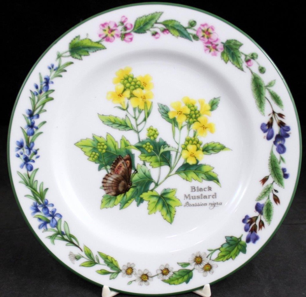 Royal Worcester Herbs Green Trim 5 Piece Place Setting