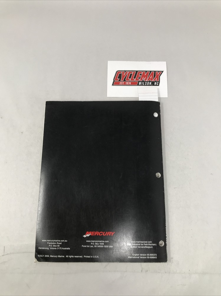 2004 Mercury DTS Ten Pin Engine Connection Service Manual (470)