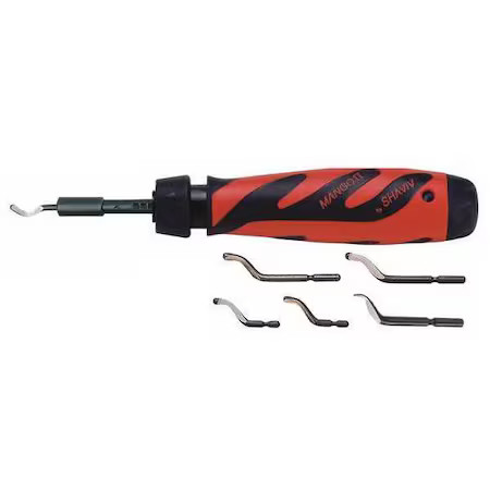 Shaviv 155-00199 Deburring Tool Set, Plastic, Hi Speed Stl.