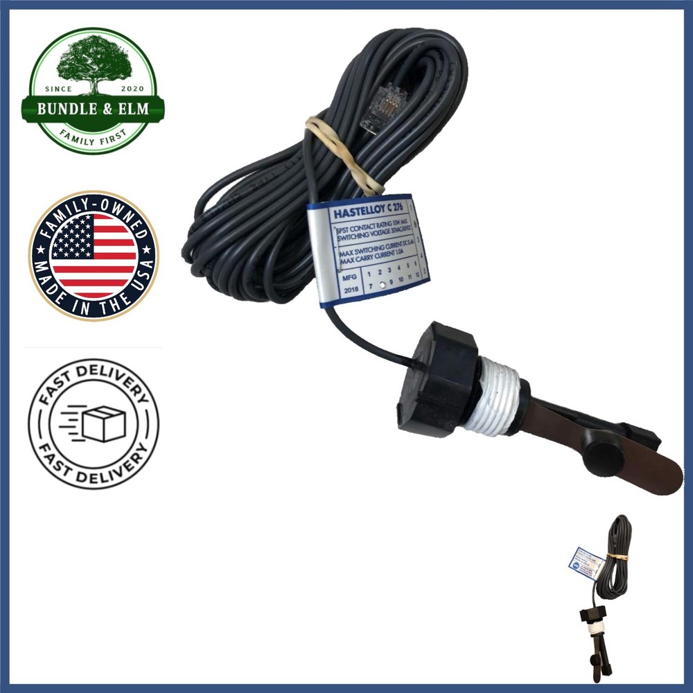 Replacement Flow Switch for Pool Chlorinator with 15-Foot Cable Connection