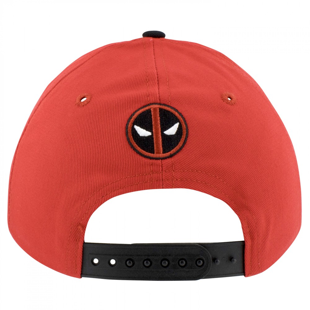 Deadpool Logo Red Snapback Hat Red