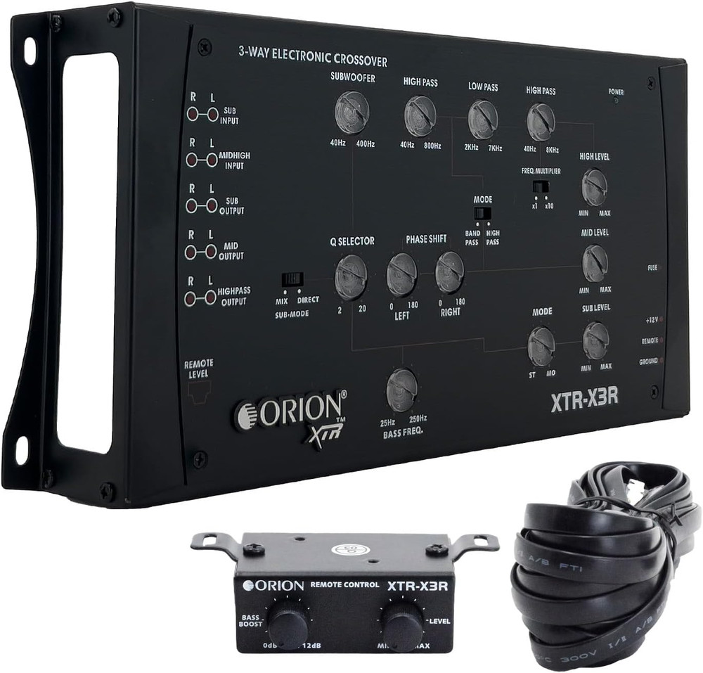 XTR-X3R 3-Way Electronic Crossover Network – 2-Channel Input, 3-Channel Output,