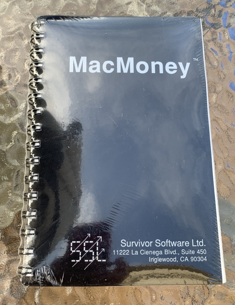 Vintage MacMoney software for Mac; sealed, old stock