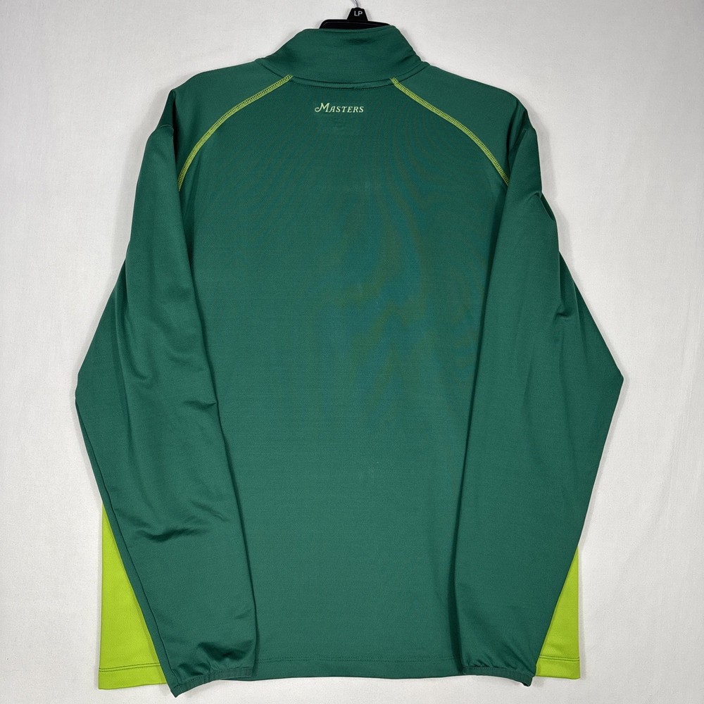 Master's Tech 1/4 Zip Jacket Men's XL Green Performance Stretch Golf Pullover