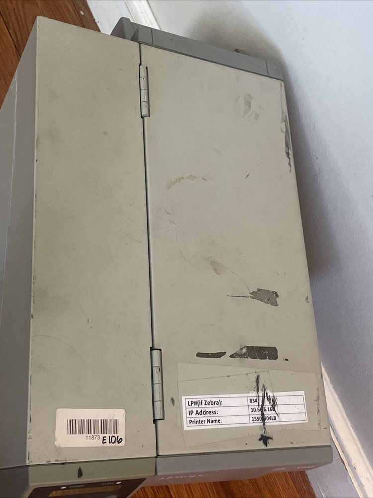 Zebra S4M Direct Thermal Barcode Label Printer LAN Serial USB Tested