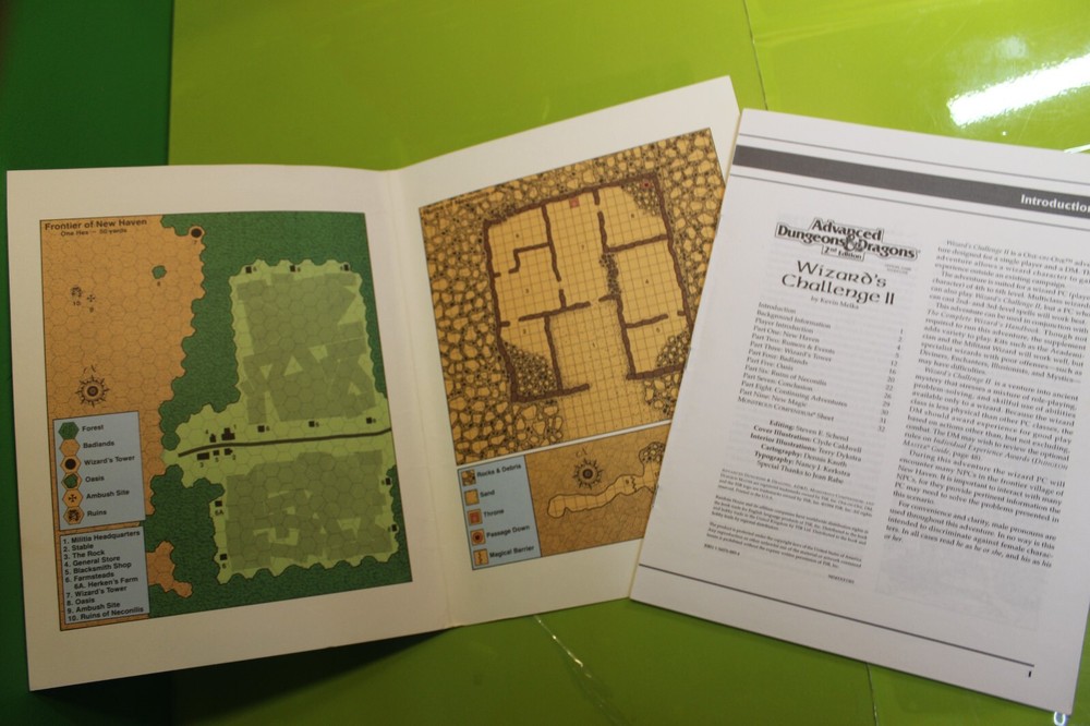 TSR Advanced Dungeons & Dragons 2nd Edition Wizard's Challenge II (DAMAGED)