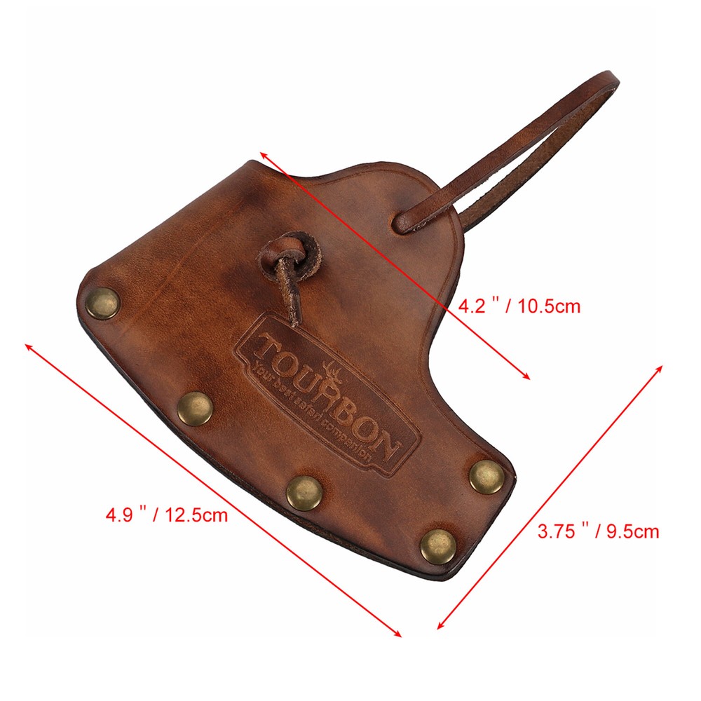 Leather Hunting Axe Holder Hatchet Sheath Blade Protective Case Axe Head Cover