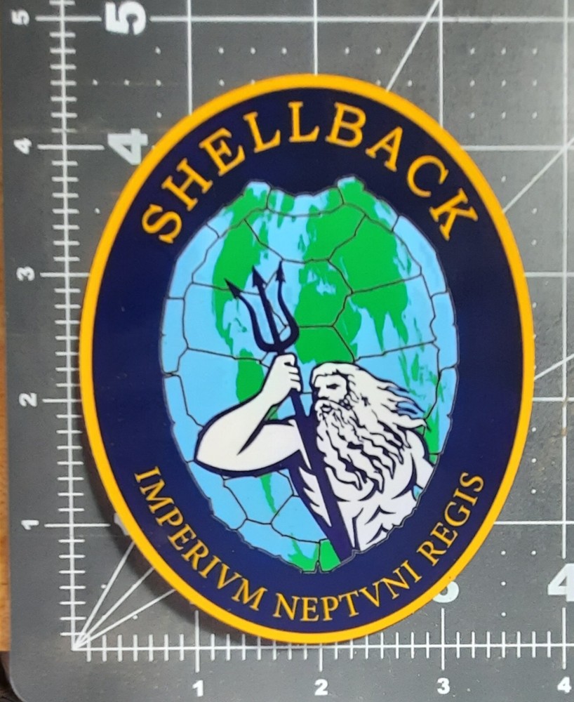 SHELLBACK PATCH and 2 stickers Crossing the equator