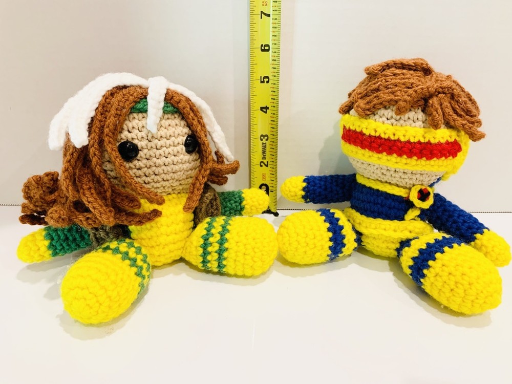 Custom Marvel Rogue & Cyclops plush plushies!