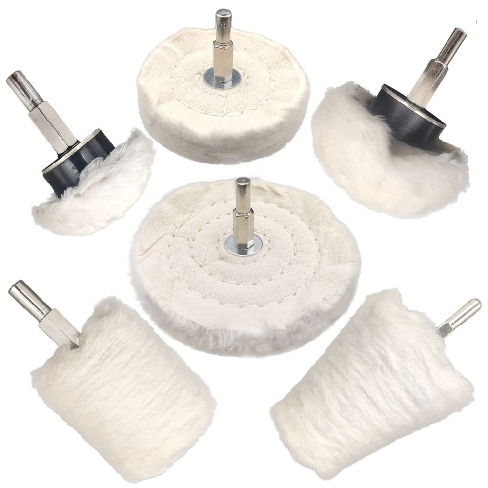 Versatile 6-Piece Buffing Wheel Kit for Electric Drill - Ultimate Smooth Finish
