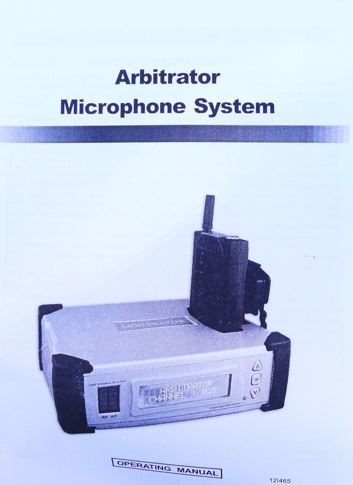 Panasonics Arbitrator Wireless UHF Transmitter + Receiver Microphone System