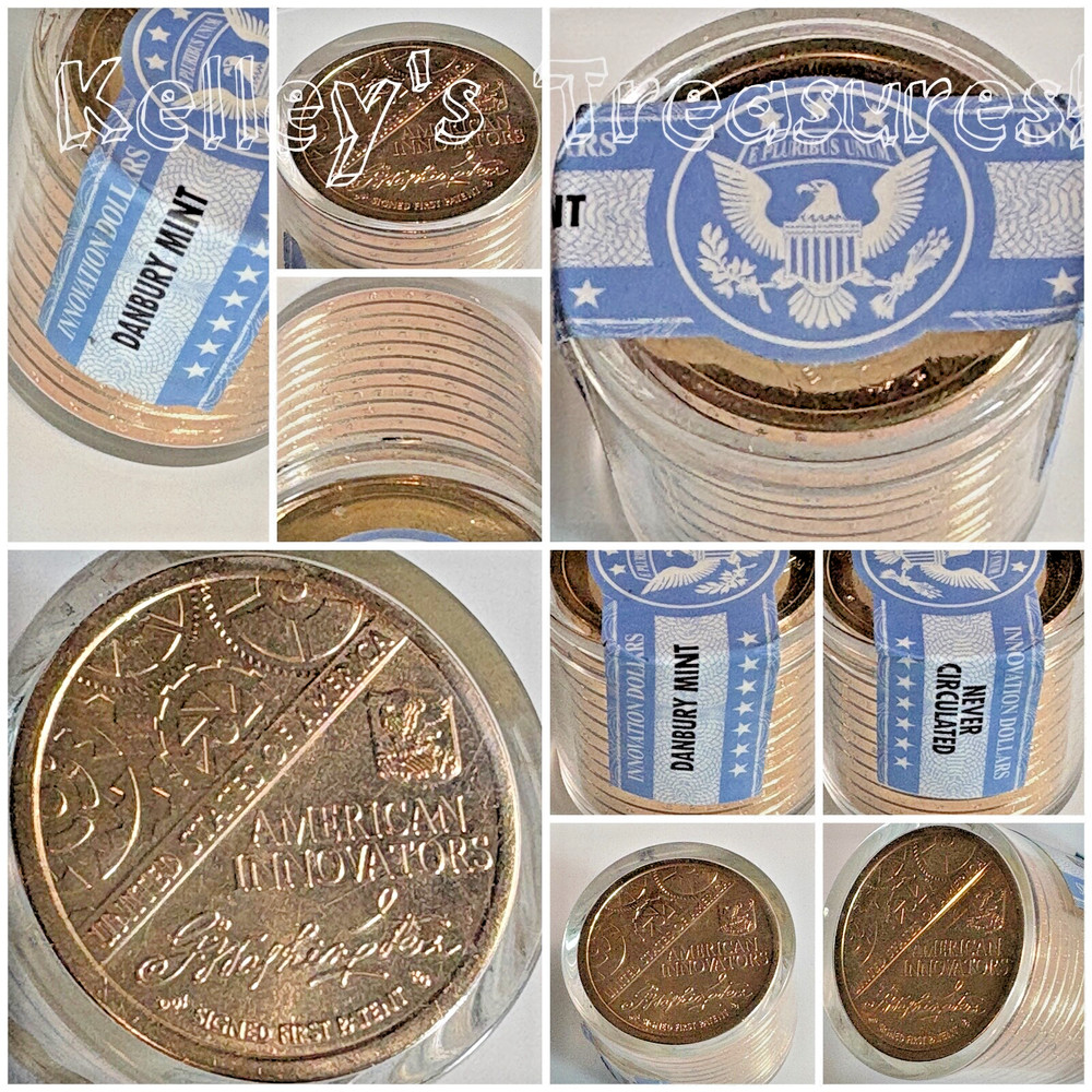 2018 P/D Introductory Coin Reverse $1 Coin Roll (12) Danbury Mint Sealed Uncirc